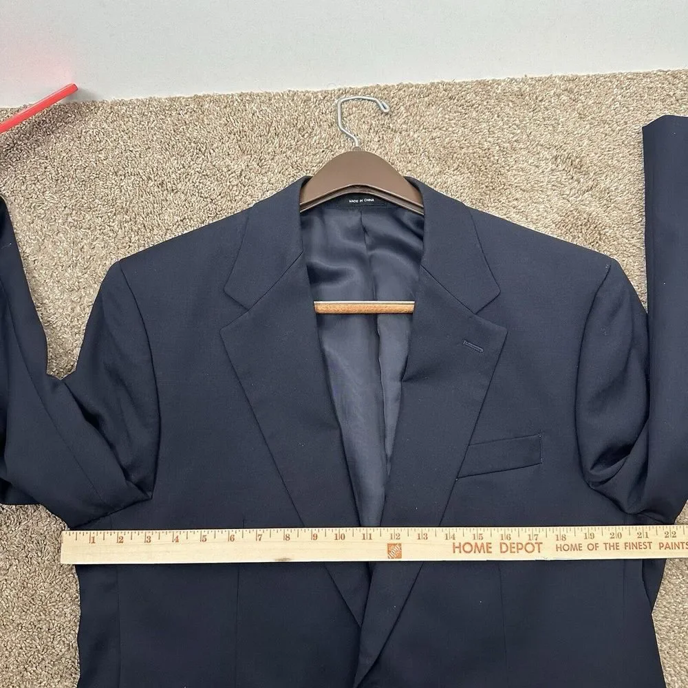 Lauren Ralph Lauren Navy Blue‎ Gold Buttons Blazer Wool SportCoat No Size Tag